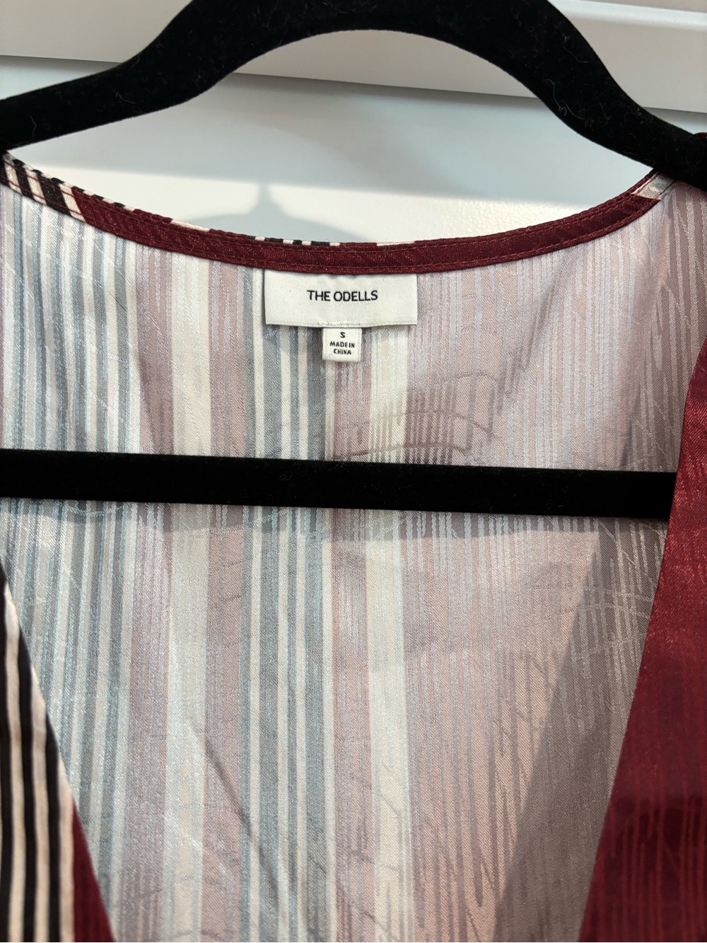 Anthropologie Odells Vertical Stripe Midi Dress - Picture 5 of 6